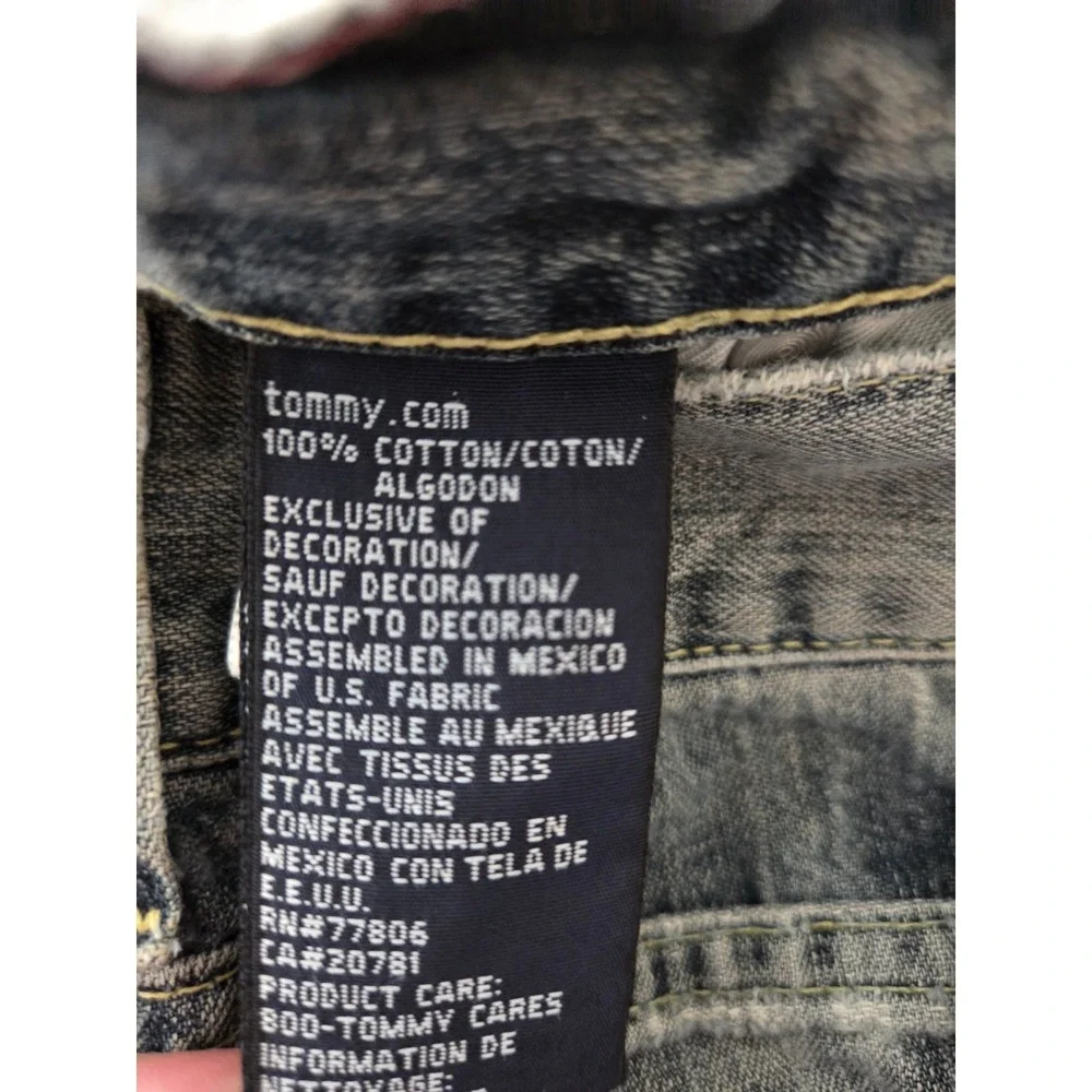 Vtg Tommy Hilfiger Baggy Carpenter Jeans Men's 32x29 Grunge‎ 90s Y2k Distressed
